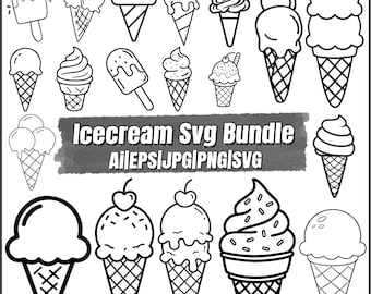 Glasstrut SVG, söt sommar clipart, söta glasstrut klippfiler, glass clipart, Cricut silhuett, vektor, omedelbar nedladdning