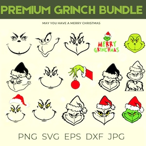 Grinch svg ,png ,Christmas png Bundle, The Grinch svg, Grinch Face Svg, Grinch Svg, Grinch Christmas Svg, Grinch silhouette, Unique Design