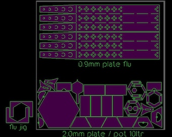 Smudge Pot Hexagon, Heater, Oil burner, Diesel, Kero DFX ready to cut
