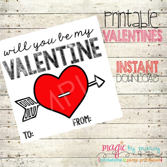 INSTANT DOWNLOAD Printable Mason Jar Valentines for Valentines Day Il_570xn