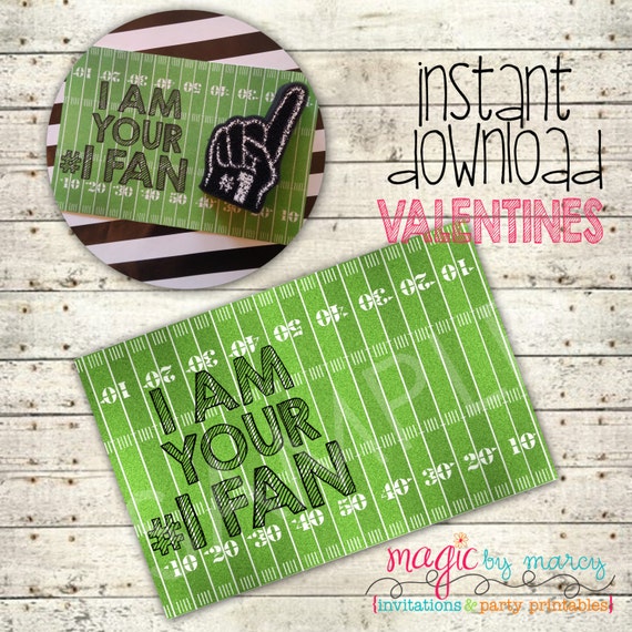 INSTANT DOWNLOAD DIY Valentines Day Printable #1 Fan Valentines Il_570xn