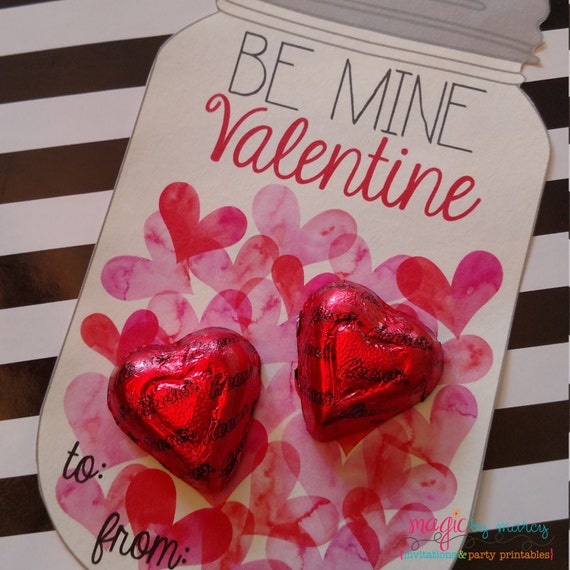 INSTANT DOWNLOAD Printable Mason Jar Valentines for Valentines Day Il_570xn