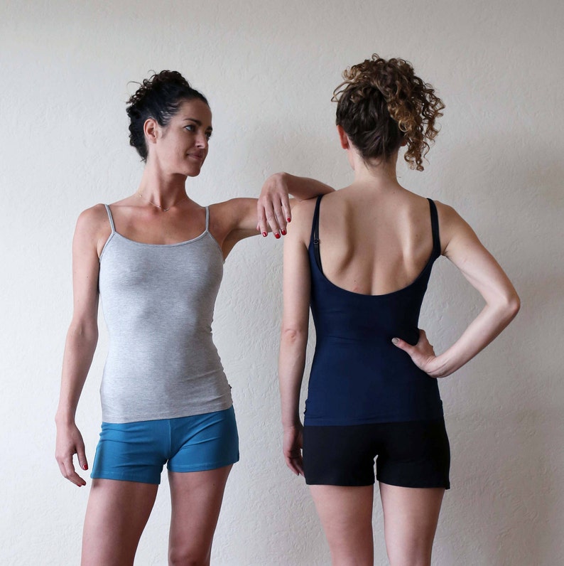 shoestring strap top yoga top Low back tank dance wear yoga clothes singlet