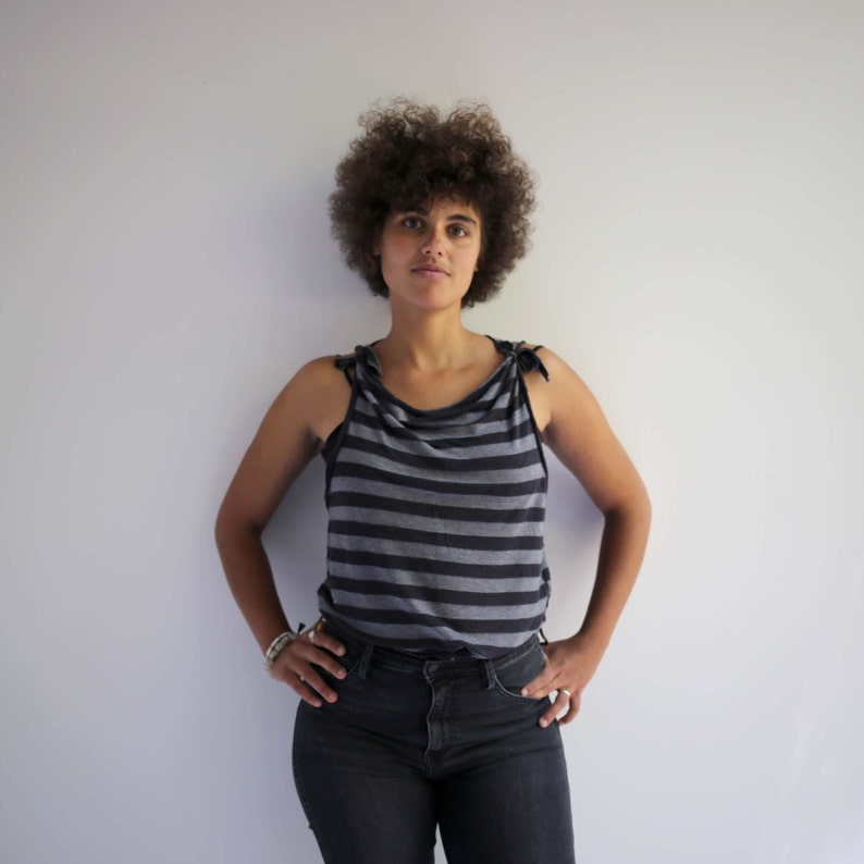 workwear. active wear Tank top with tie shoulder dance clothes oversized tank vest workout yoga top adjustable