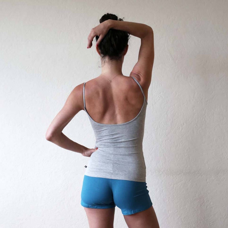 shoestring strap top yoga top Low back tank dance wear yoga clothes singlet