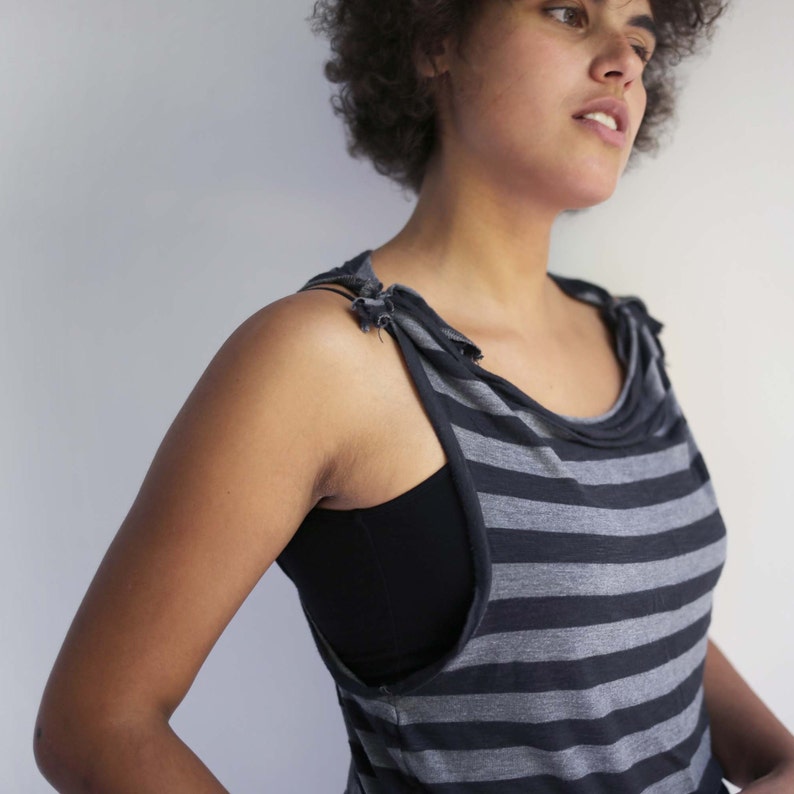 workwear. active wear Tank top with tie shoulder dance clothes oversized tank vest workout yoga top adjustable