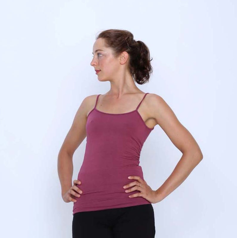 shoestring strap top yoga top Low back tank dance wear yoga clothes singlet
