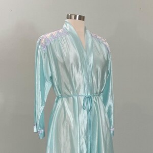 1980s Light Aqua Blue Robe by Tom Bezduda for Barad & Co. - Medium