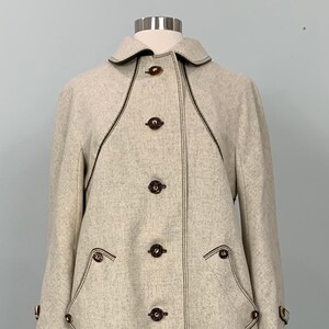Beige Pure New Wool Bavarian Trench Coat by Loden - up to