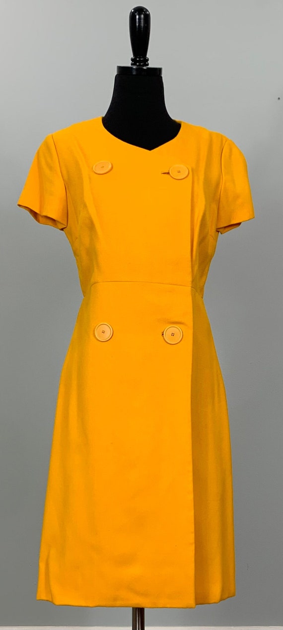 Marigold Dress by Leslie Fay - Size 6/8 - 60s Mod… - image 1