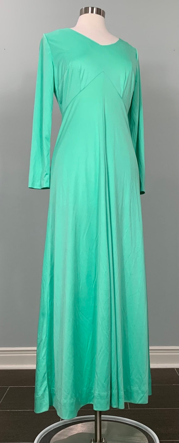Mint Green A-line Formal Maxi Dress - Size 6/8 - … - image 9