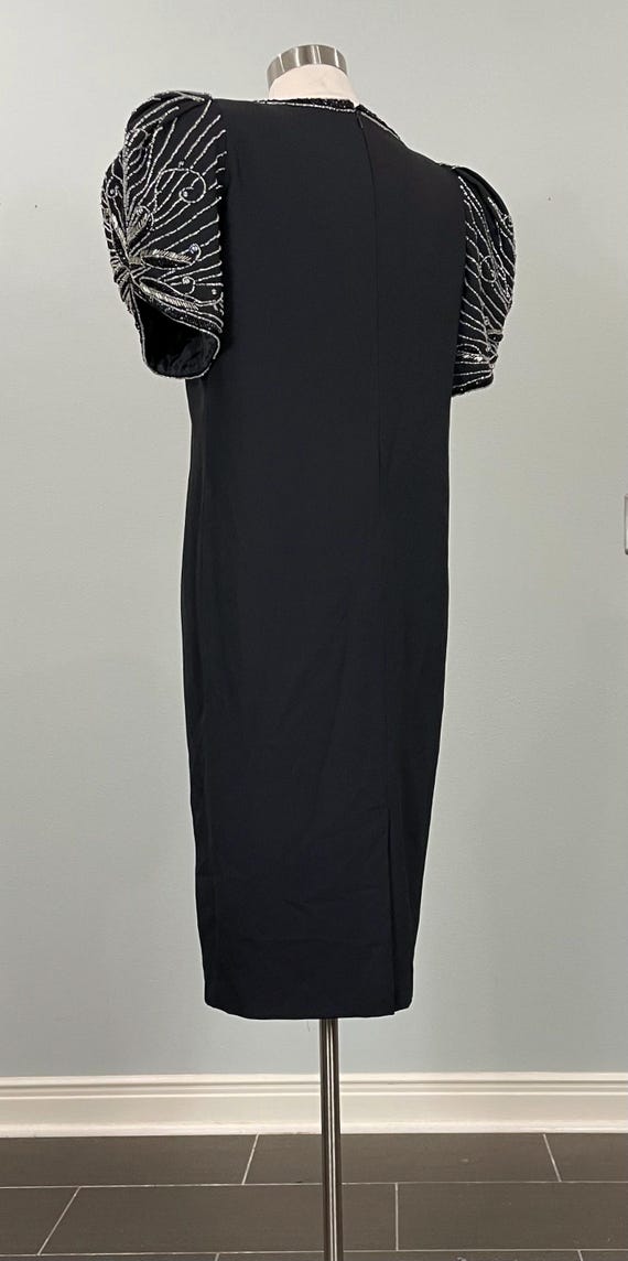 Jack Dryan Black Formal w/ Dramatic Rhinestone Be… - image 5