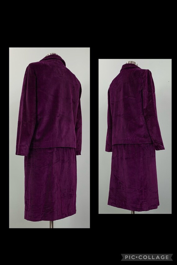 Purple Corduroy Skirt Set by Majestic - Size 4/6 … - image 4