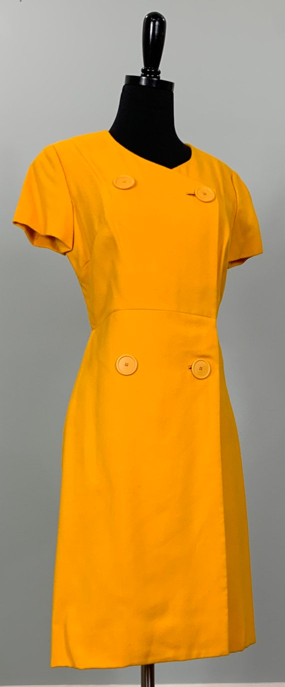 Marigold Dress by Leslie Fay - Size 6/8 - 60s Mod… - image 2