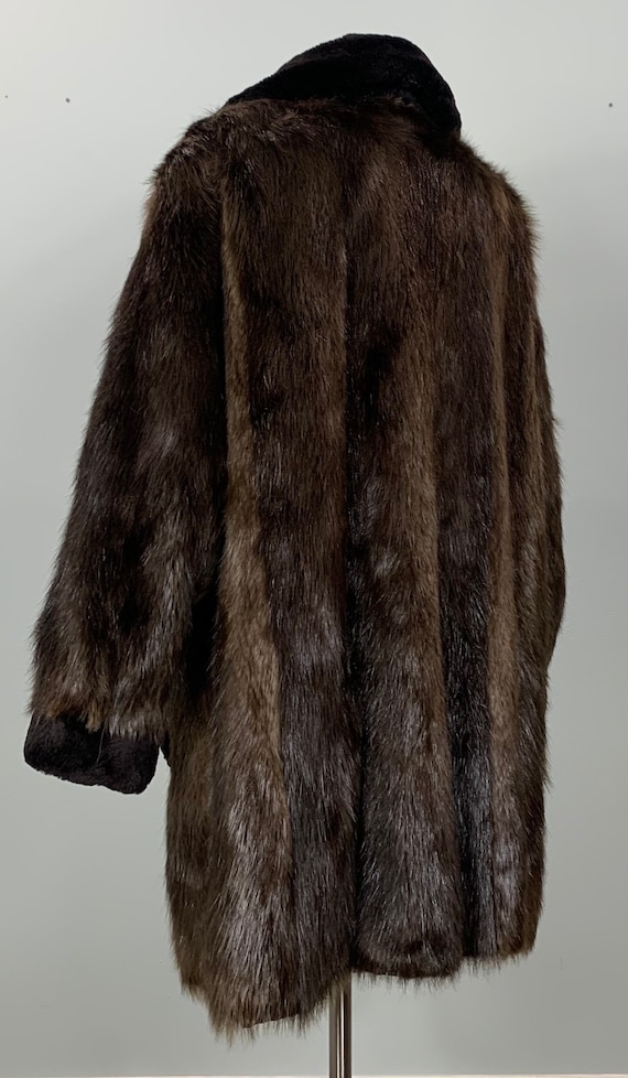 Sheared Beaver Coat - Unisex Vintage Fur Coat - C… - image 5