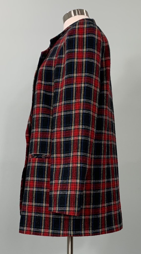 Black Multicolor Plaid Blazer by Norton McNaughto… - image 3