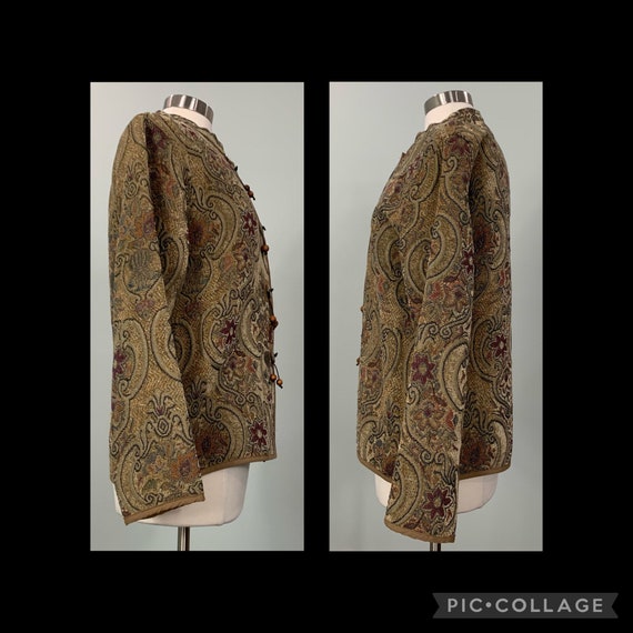 Floral Tapestry Blazer by Flashback - Size 8/10 -… - image 7