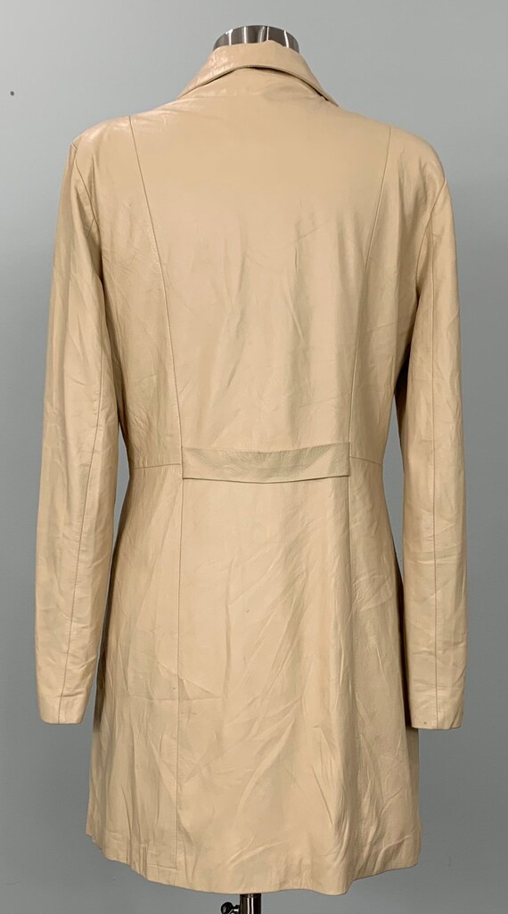 Soft and Comfortable Italian Leather Trench Style… - image 3