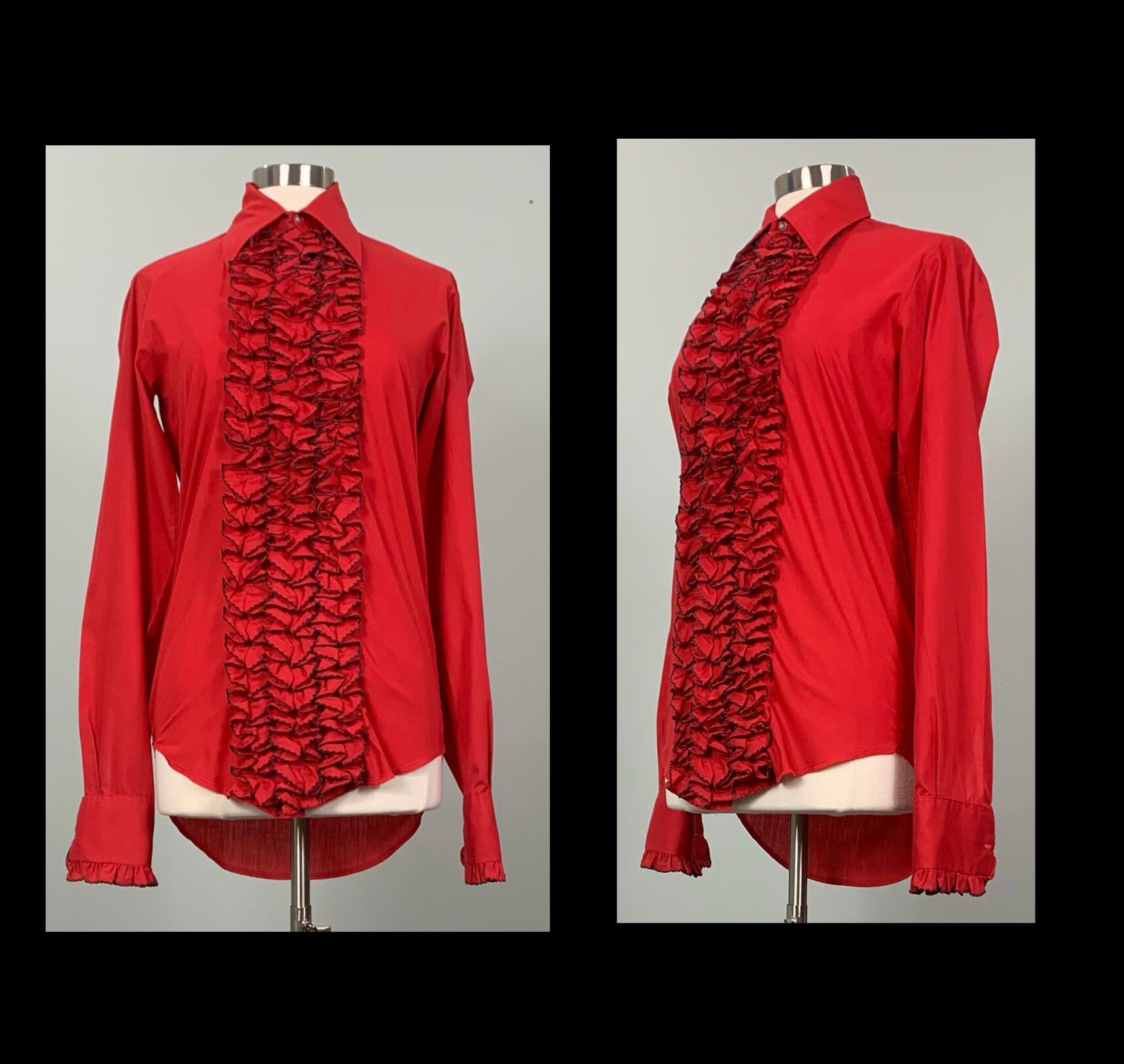 Ruffled Tuxedo Shirt 