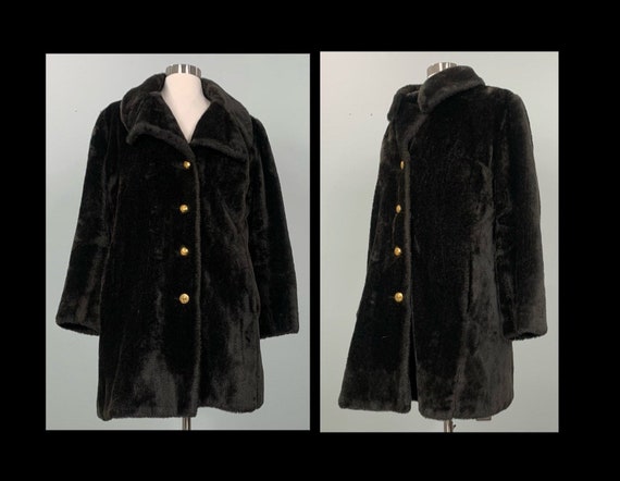 Faux Fur Coat by Malden - Size 14/16 - Vintage Mo… - image 1