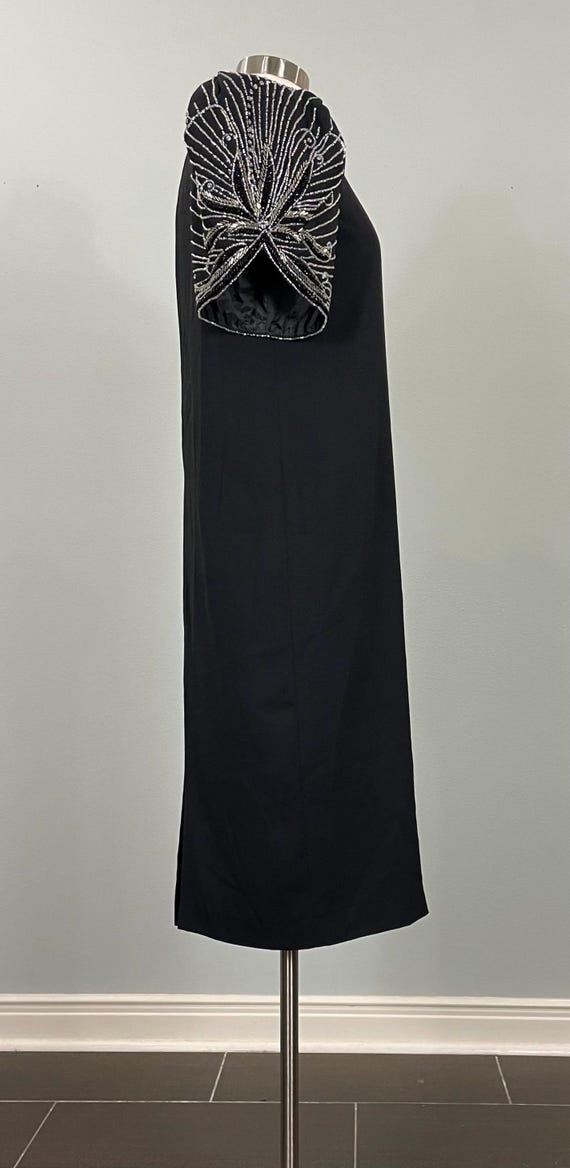 Jack Dryan Black Formal w/ Dramatic Rhinestone Be… - image 9