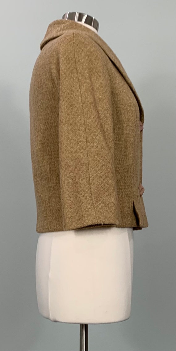 Brown Wool Cropped Fitted Blazer by Marissa Calif… - image 7