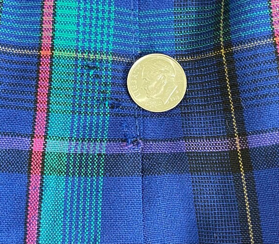 Pendleton Bright Blue Flat Front Pleated Skirt - … - image 10