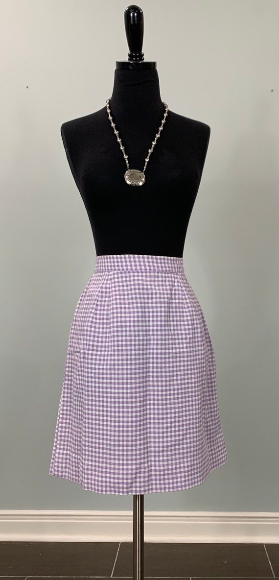 1970s Purple and White Gingham Mini Skirt Size 2 4 70s Purple and White Check A line Mini Skirt Preppy 70s Spring Purple Gingham Mini Etsy Canada