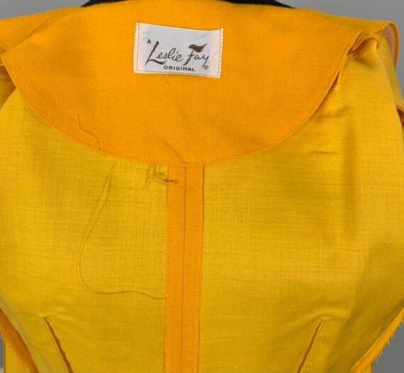 Marigold Dress by Leslie Fay - Size 6/8 - 60s Mod… - image 9