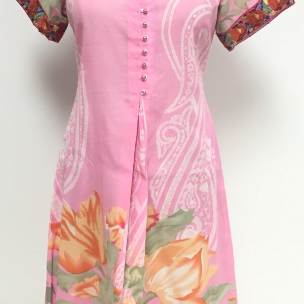 Threads And Motifs Pret Embroidered Chamois Kaftan 8756