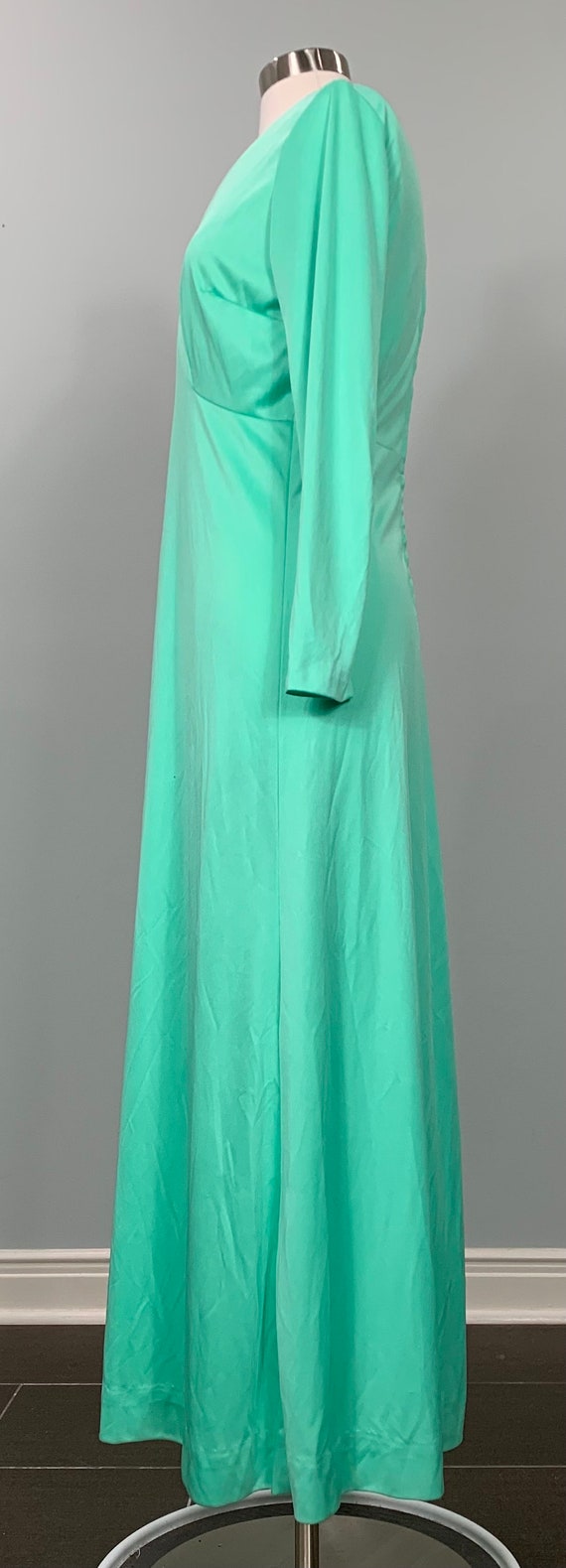 Mint Green A-line Formal Maxi Dress - Size 6/8 - … - image 4