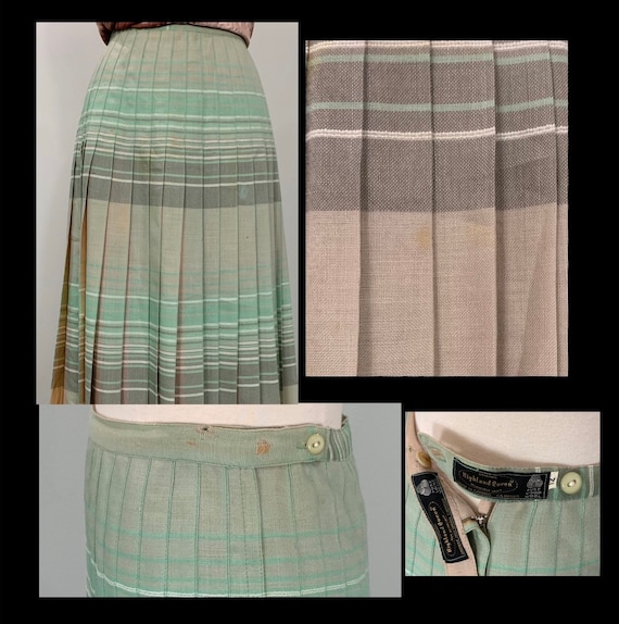 Green plaid skirt queen size hot sale