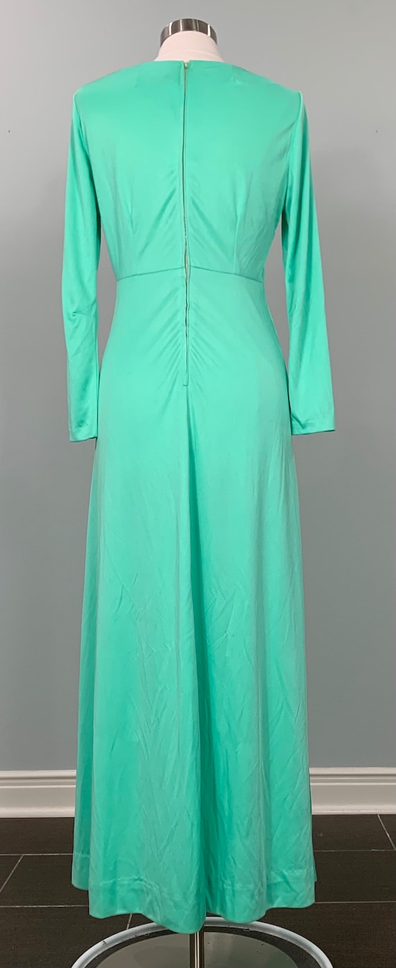 Mint Green A-line Formal Maxi Dress - Size 6/8 - … - image 6
