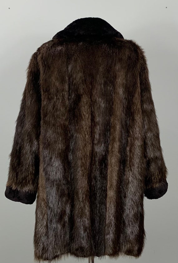 Sheared Beaver Coat - Unisex Vintage Fur Coat - C… - image 7