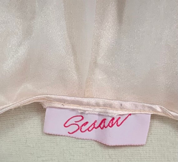 Pink Long Sleeve Chiffon Night Shirt by Scaasi - … - image 9
