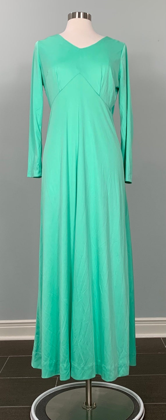 Mint Green A-line Formal Maxi Dress - Size 6/8 - … - image 2