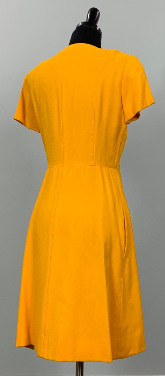 Marigold Dress by Leslie Fay - Size 6/8 - 60s Mod… - image 6