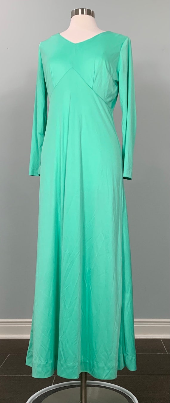 Mint Green A-line Formal Maxi Dress - Size 6/8 - … - image 3