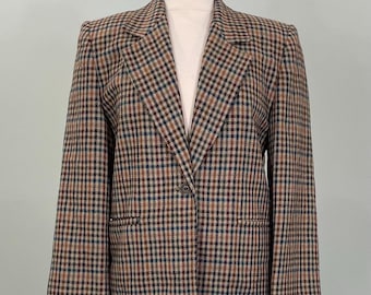 80s Ralph Lauren Plaid Women’s Blazer - Size 4