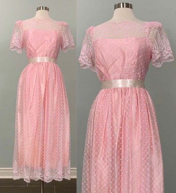 Pink Polka Dot Lace Formal by JCPenney - Size 2/4 