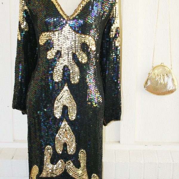 Boom, badoom, Boom....Super Bass - Holiday - Cocktail - Party Dress - Sequins and beads - Wedding
