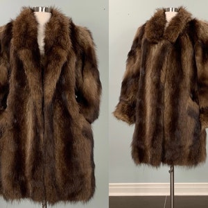 Sheared Beaver Coat - Unisex Vintage Fur Coat - Canadian Sheared Beaver Coat - Unisex Vintage Fur Coat - Canadian