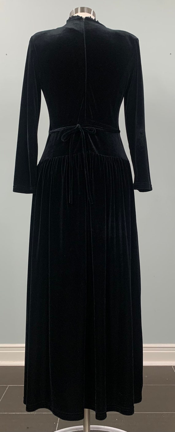 Black and Silver Velour House Dress by Little Lou… - image 8