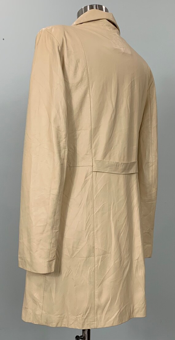Soft and Comfortable Italian Leather Trench Style… - image 7