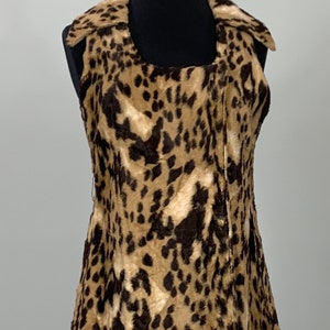 60's Leopard Fur×Suede sible Vest 60's Leopard Fur×Suede