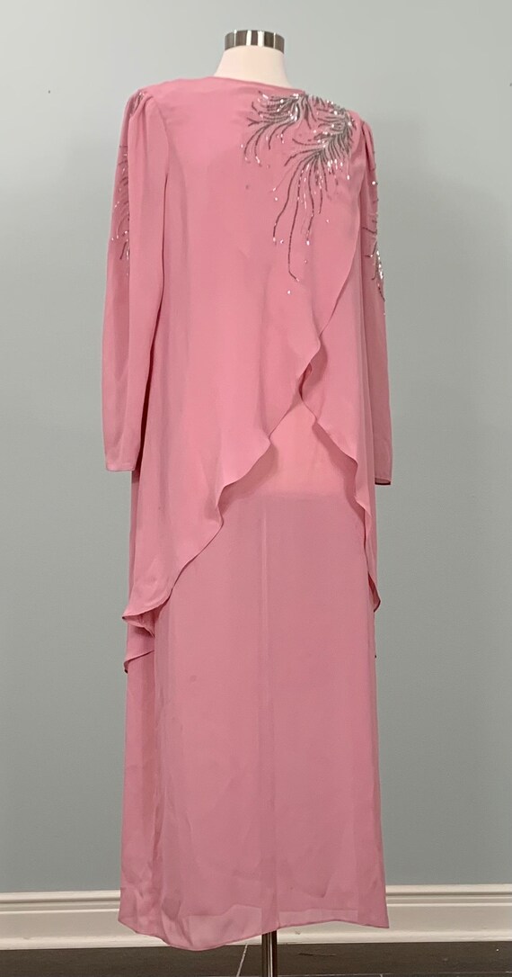 Emily dust pink formal dress .