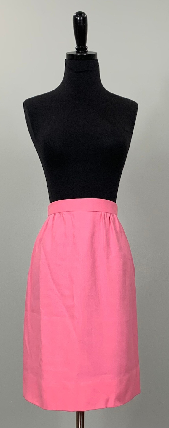 Bubble Gum Pink Skirt - Size 2/4 - 70s Pink Short 