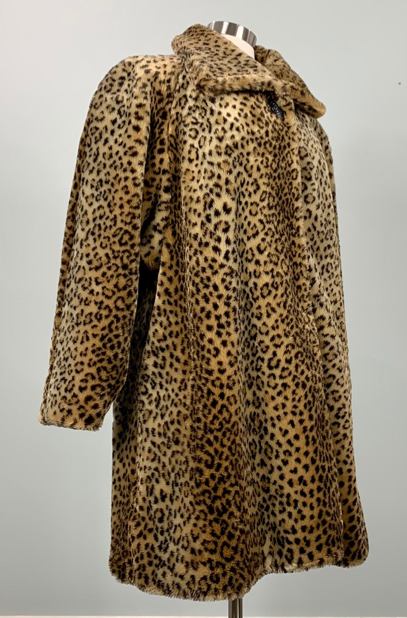 leopard print coat size 16