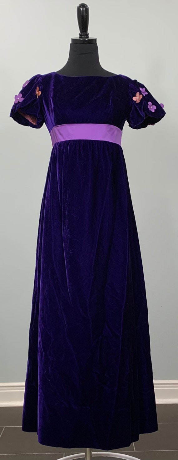 Purple Velvet Formal by Emma Bomb - Size 00/0 - 19