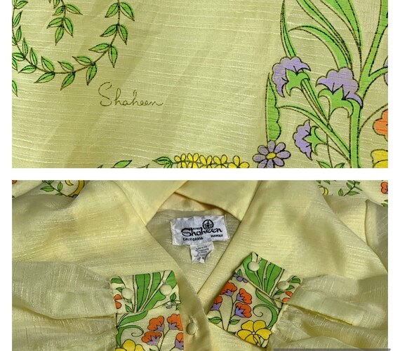 60s Alfred Shaheen Yellow Maxi Dress - 1960s Host… - image 10